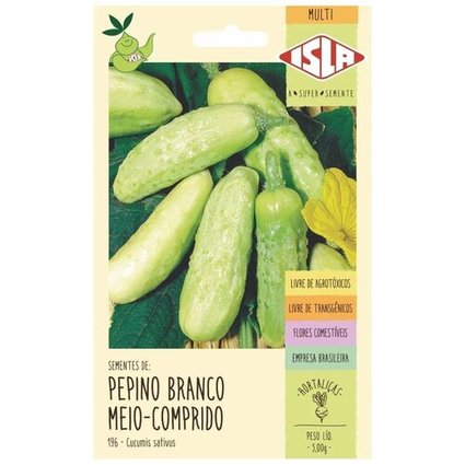 Semente de pepino branco 10gr Luso Sementes