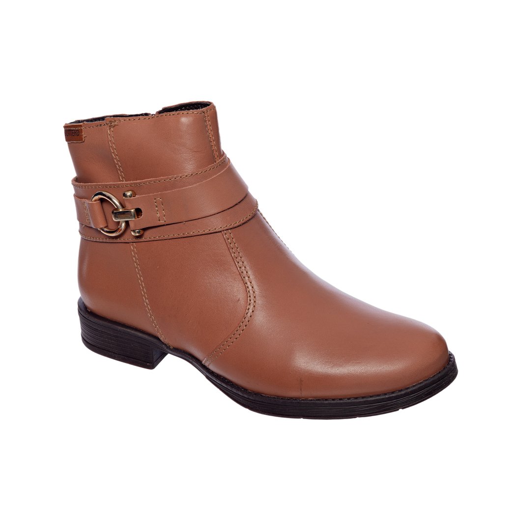 Bota couro best sale bottero textura marrom