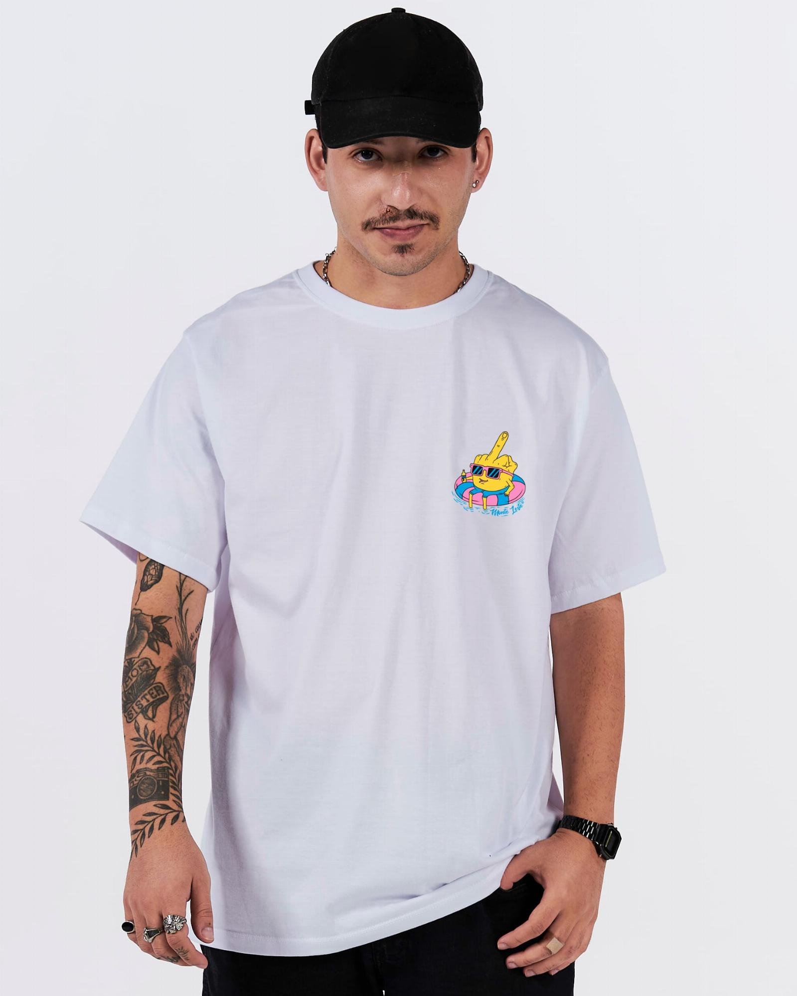 Camiseta Vintage Casal Mandrake Moda Confortável Básica Unisex - Branco