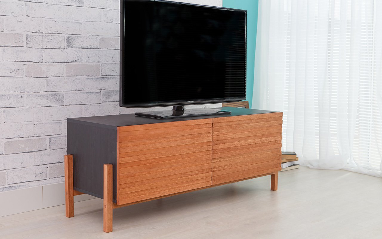 Rack Moderno para TV Freddie 180 cm MDF Preto