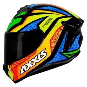 capacete axxis tracer preto laranja 1
