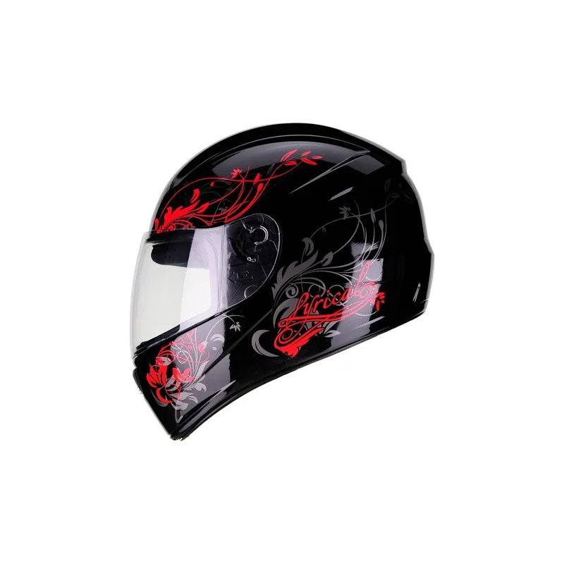 capacete f9 lyrical preto vermelho 1