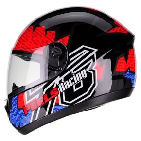 capacete spike maze preto vermelho 1