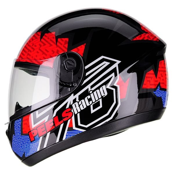 Capacete Peels Spike Maze Preto com Vermelho Capacete Peels Spike Maze Preto com Vermelho