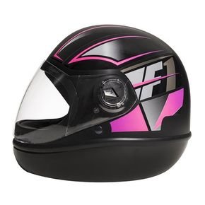 capacete f1 neon preto rosa 1