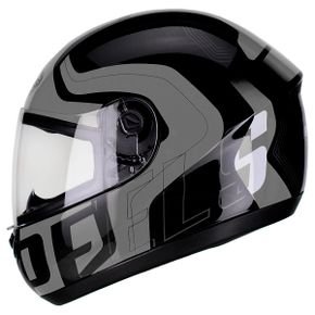 capacete spike new ghost preto com cinza 3