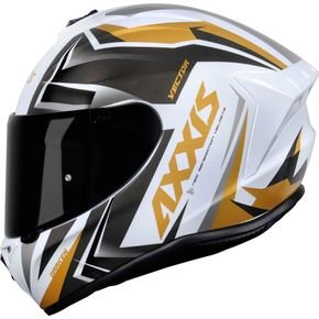 capacete axxis vector branco dourado 1