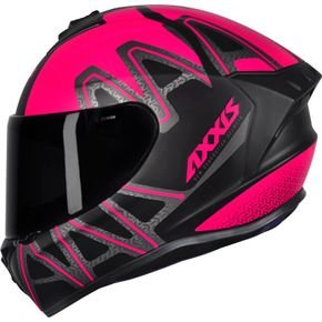 capacete axxis draken preto rosa 1