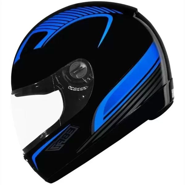Capacete EBF 7 Power Preto com Azul Capacete EBF 7 Power Preto com Azul