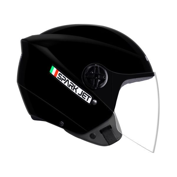Capacete EBF Aberto Spark Jet Solid Preto Brilho Capacete EBF Aberto Spark Jet Solid Preto Brilho