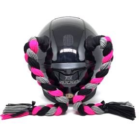 tranca preta cinza rosa