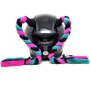 tranca preta rosa verde