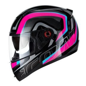 capacete icon silverstone preto rosa 4