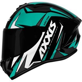 capacete axxis draken vector preto verde 1