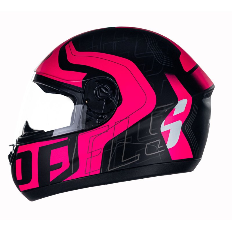 capacete spike new ghost preto rosa 1