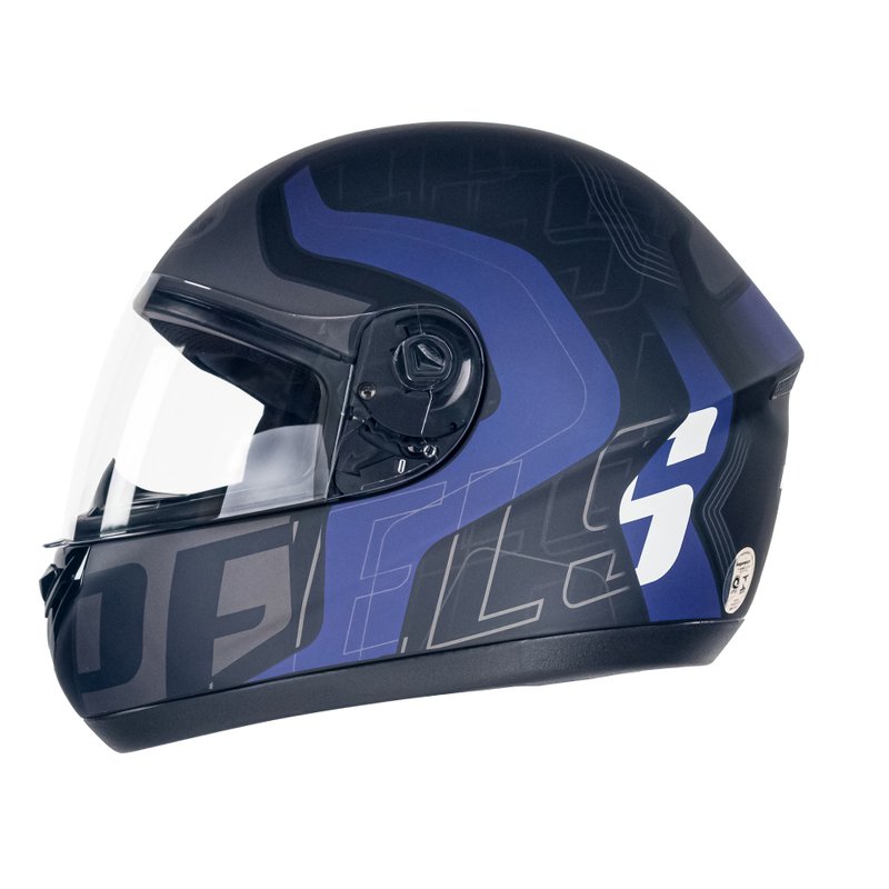 capacete spike new ghost preto fosco azul 1