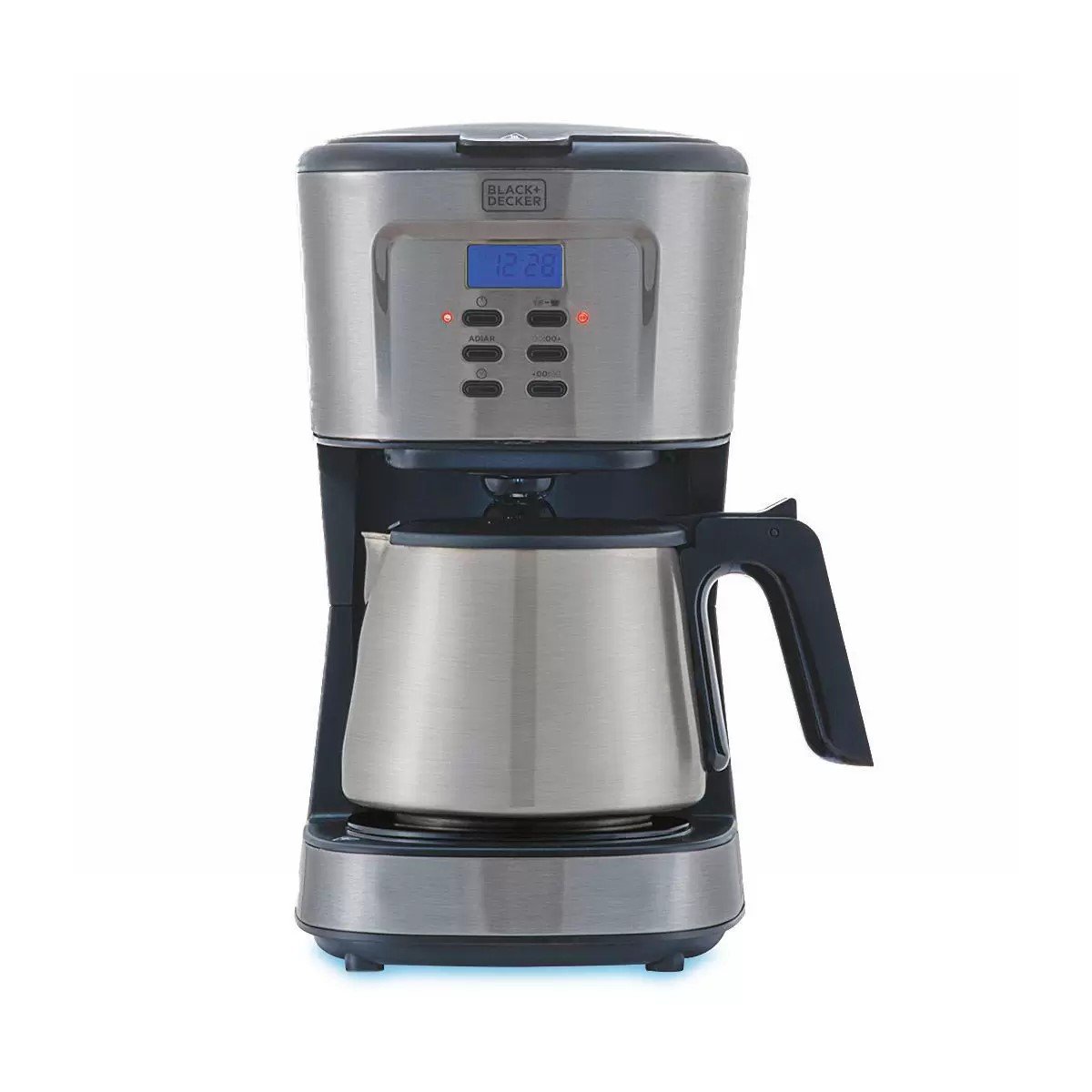 cafeteira programavel cm300g b2 jarra inox black e decker frente