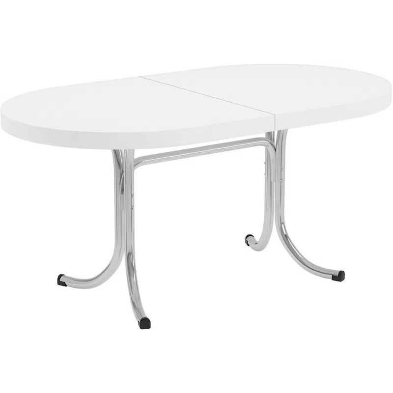 mesa de jantar extensivel m846 formica branca brigatto