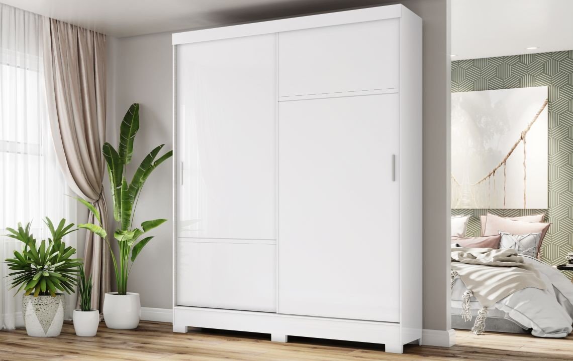 guarda roupa 2 portas deslizantes b56 briz branco