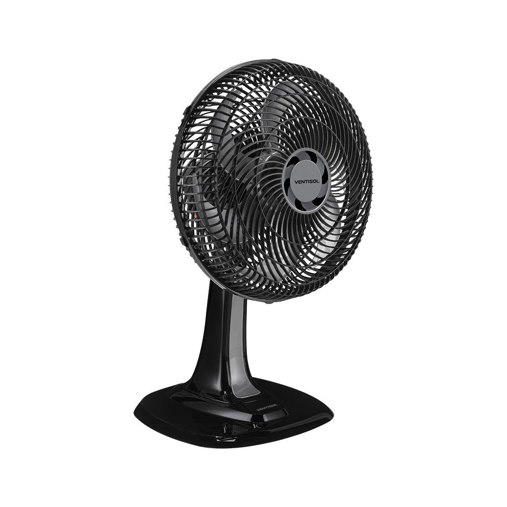 ventilador de mesa turbo 30 cm 6 pas preto 220 v ventisol perfil