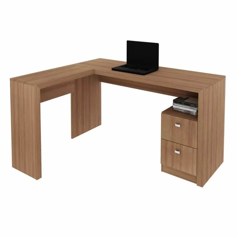 mesa para escritorio me 4129 tecnomobili amendoa