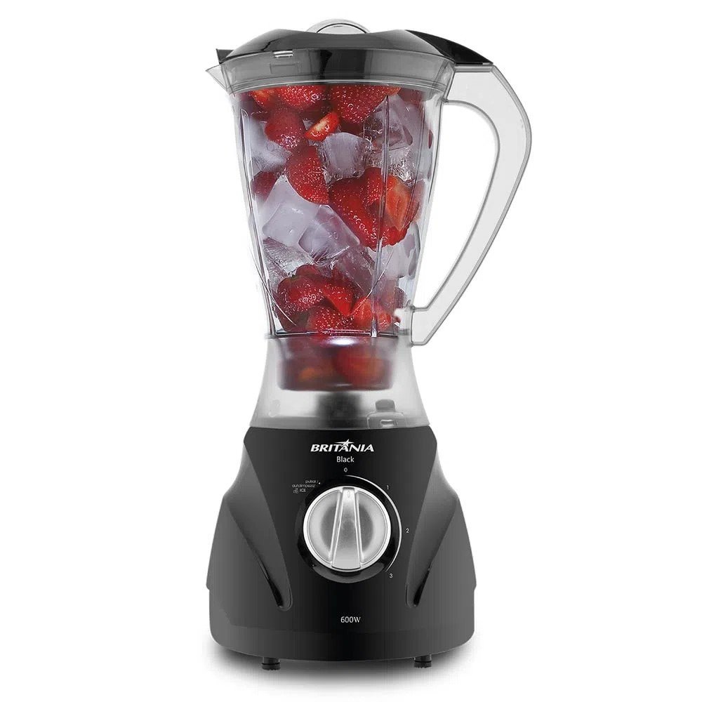 liquidificador black 600w 2 1 l britania preto capa