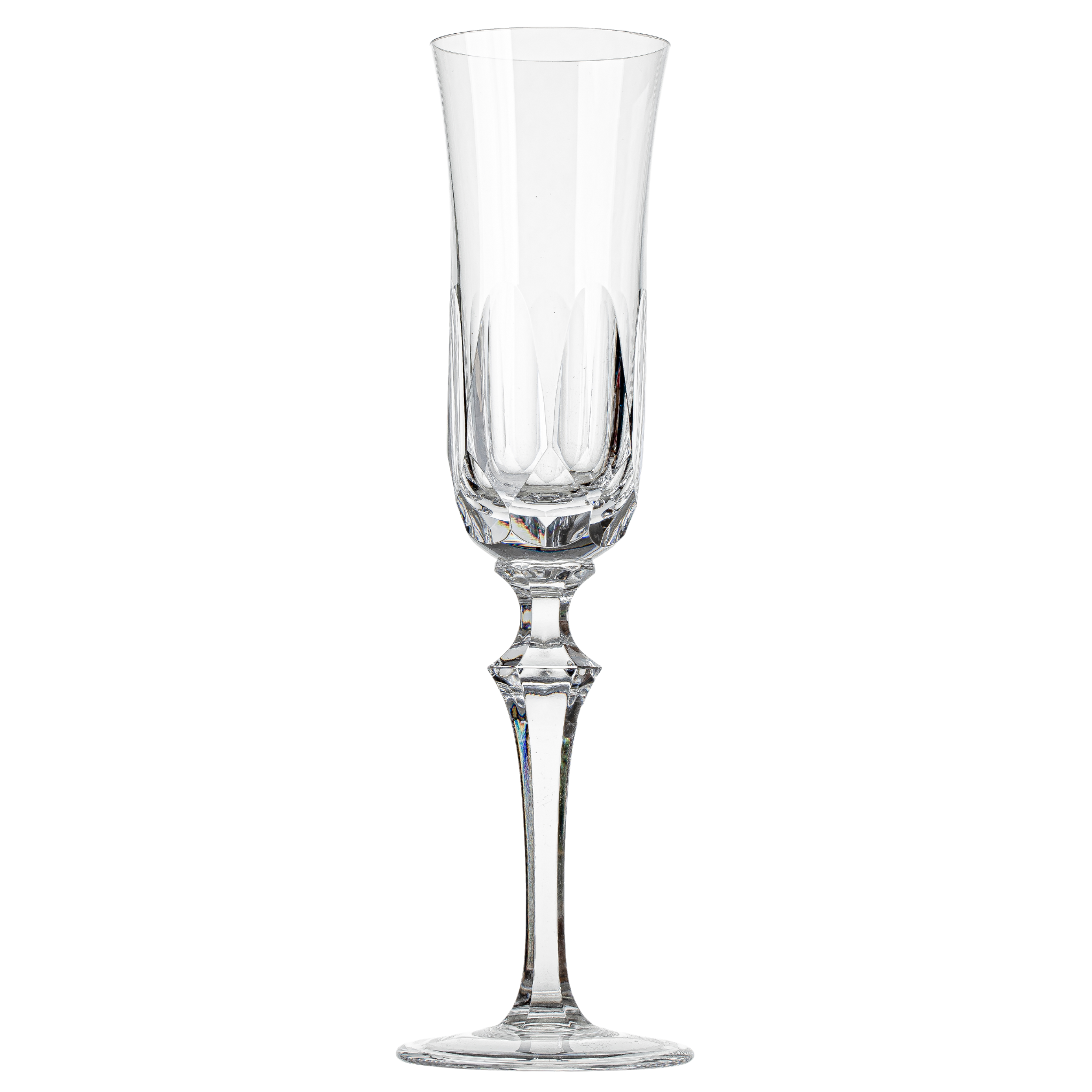 Jogo de 6 Taças de Cristal Serenata Gold para Champagne Mozart Crystal