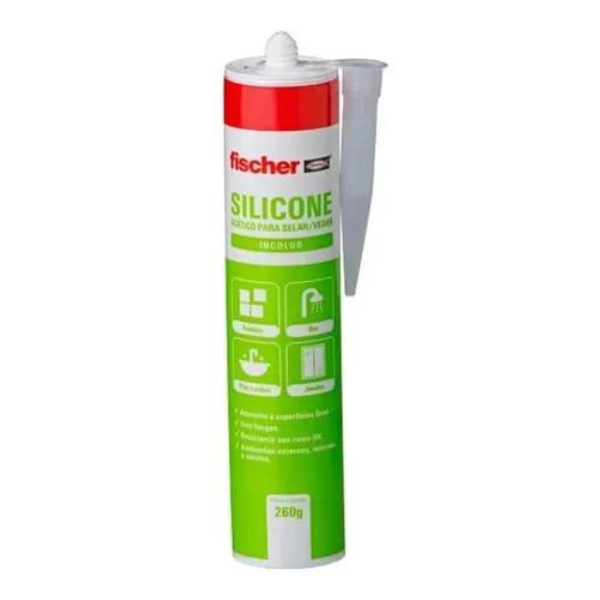 Silicone Multiuso Incolor Fischer Silicone Multiuso Incolor Fischer
