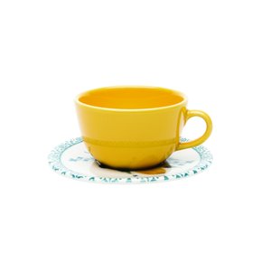 Conjunto de 06 Xícaras de Chá com Pires Unni Merengue Oxford