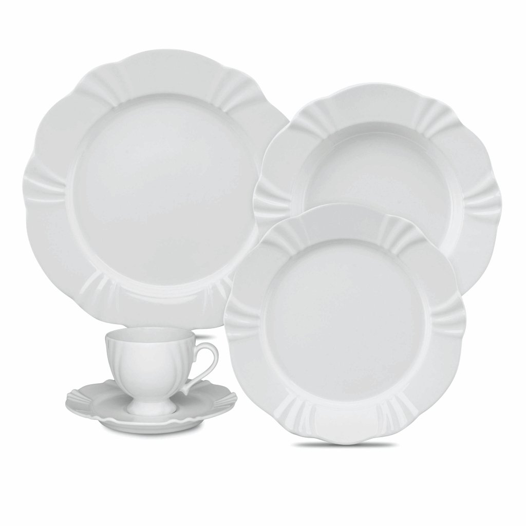 Jogo para Cha Soleil White Porcelana Oxford - Casa Canto