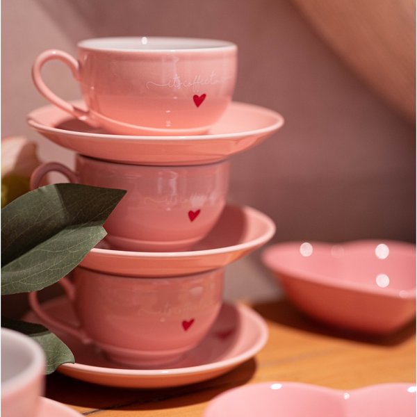 Conjuntos de chá de porcelana de 15 peças com bule de chá, xícaras e pires  Conjunto de xícaras de café Bone China Serviço de chá de cerâmica para