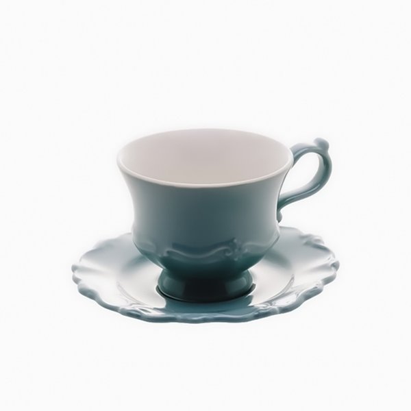 Conjunto Bule P/ Chá E Café Fancy De Porcelana Wolff 3 Pçs