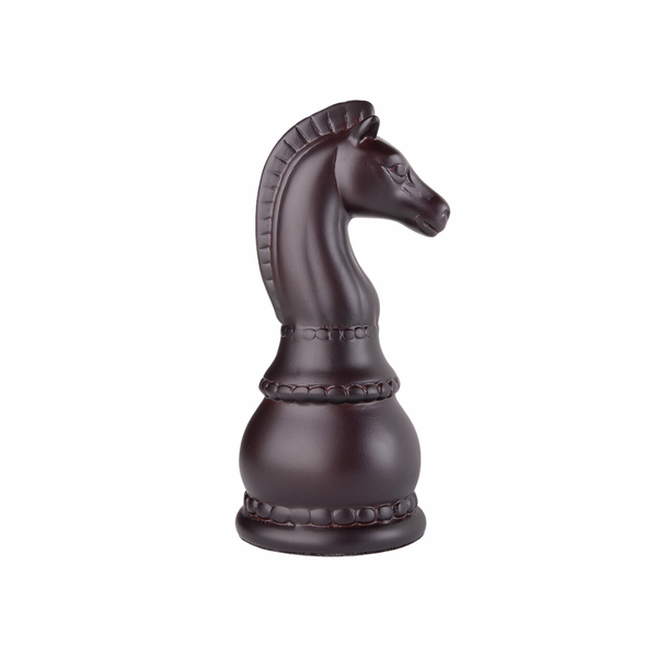 Escultura Em Cerâmica Xadrez Castanho Fosco Buzzio's Cavalo