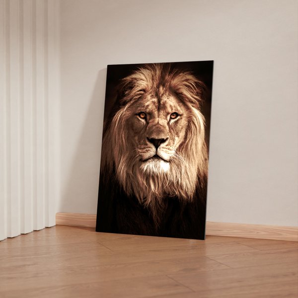 Quadros Decorativo Leão e Tigre 3D Kit com 2 Quadros