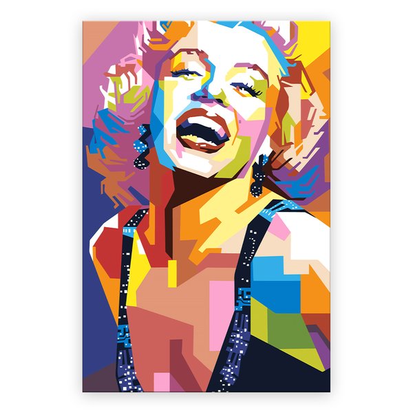 Quadro Decorativo 1 Tela Marilyn Monroe Pop Art