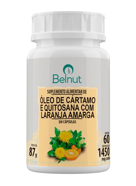 ÓLEO DE CARTAMO E QUITOSANA C/LARANJA AMARGA BELNUT ÓLEO DE CARTAMO E QUITOSANA C/LARANJA AMARGA BELNUT