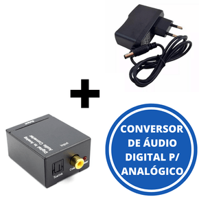 conversor de audio digital para analogico com fonte de alimentacao adap0058 2421