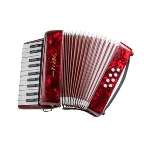 acordeon infantil em madeira 8 baixos com alcas turbo jr vermelho gaita sanfona 2470