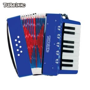 acordeon infantil turbinho 104 bl azul escuro 8 baixos e 17 teclas 1613