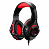 fone de ouvido gamer warrior rama preto com led vermelho ph219 1637