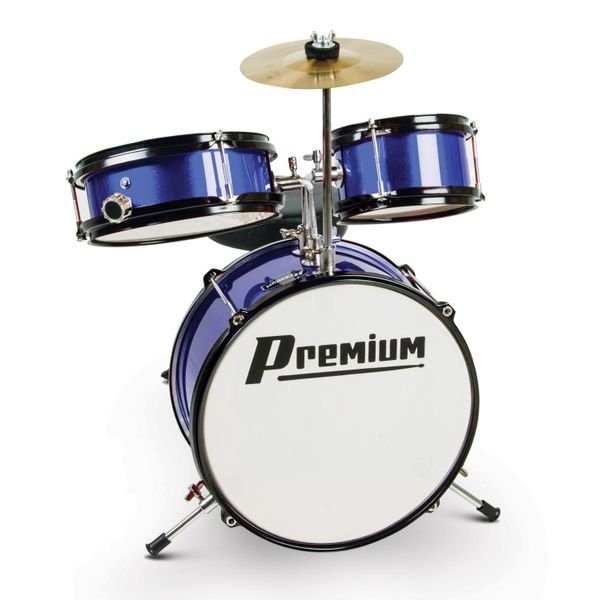 Bateria Premium Acústica Infantil DX10J Vermelha Com Baqueta e Banco Bateria Premium Acústica Infantil DX10J Vermelha Com Baqueta e Banco