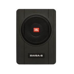 caixa amplificada slim ativa jbl slim 8 sw8a s 150w rms preto 2149