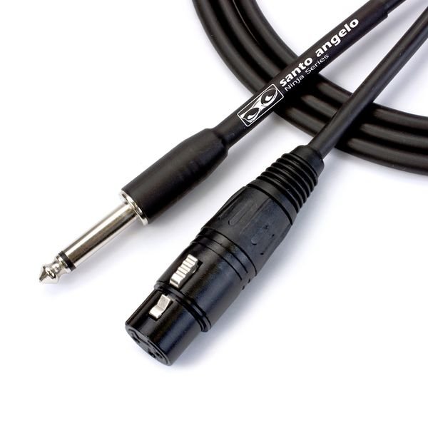 Cabo de Microfone Santo Ângelo XLR Fêmea/P10 Macho 7,62m NINJA HG B 25FT Cabo de Microfone Santo Ângelo XLR Fêmea/P10 Macho 7,62m NINJA HG B 25FT