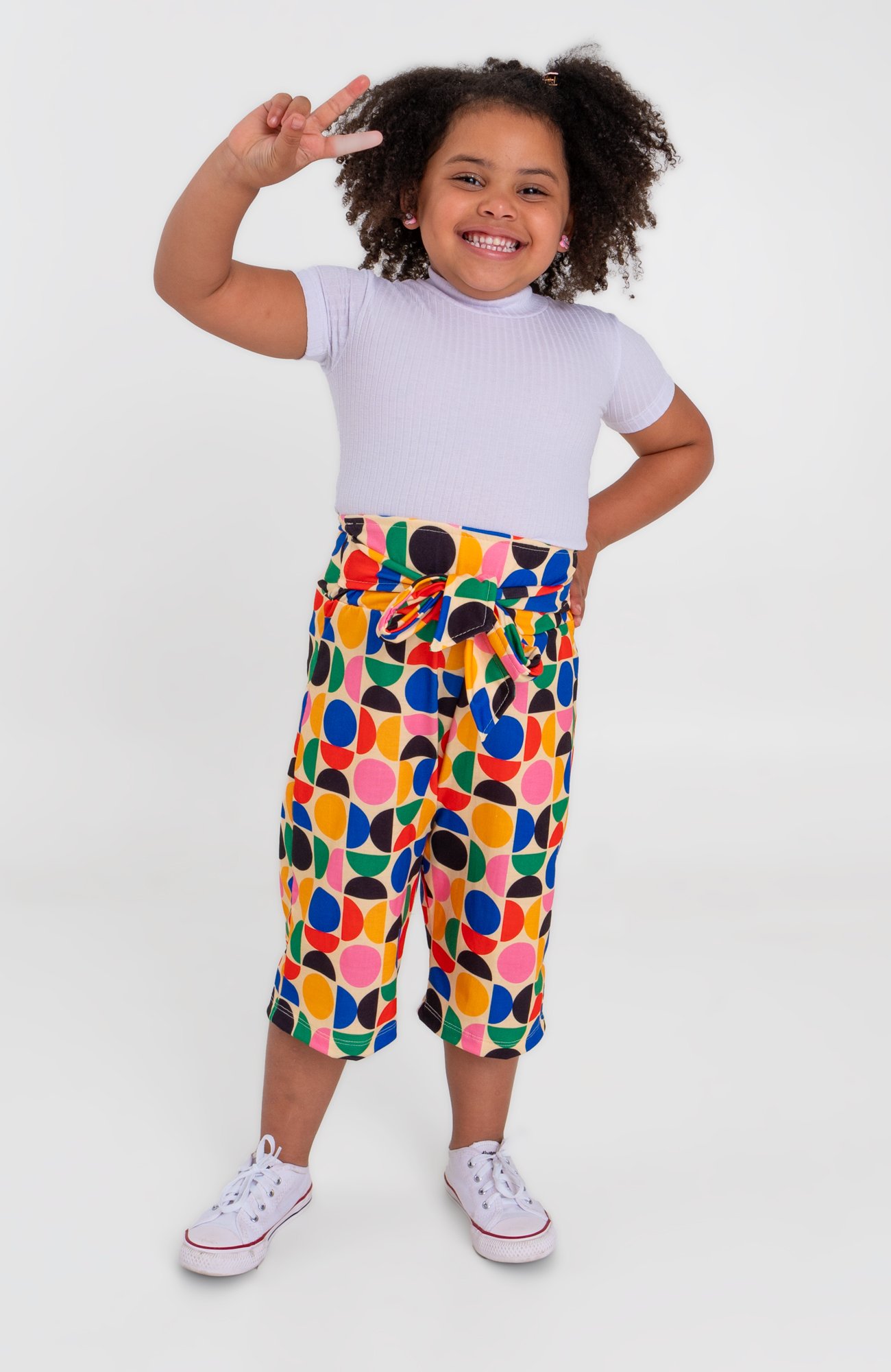 Calça pantalona curta hot sale infantil