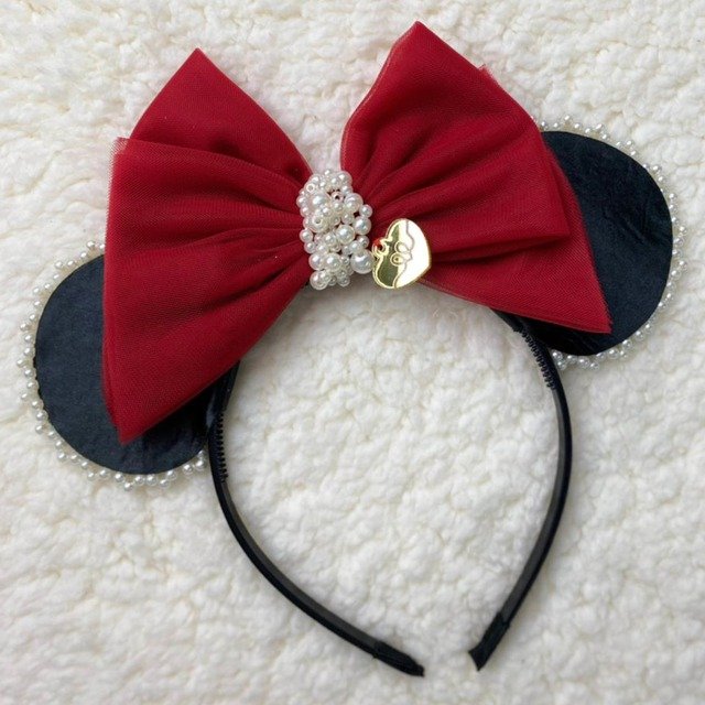 Tiara com Orelhas de Ratinho e Laço Tiara com Orelhas de Ratinho e Laço