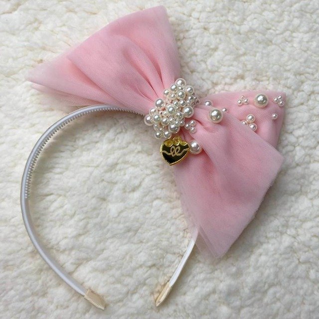 Tiara com Laço em Tule Tiara com Laço em Tule