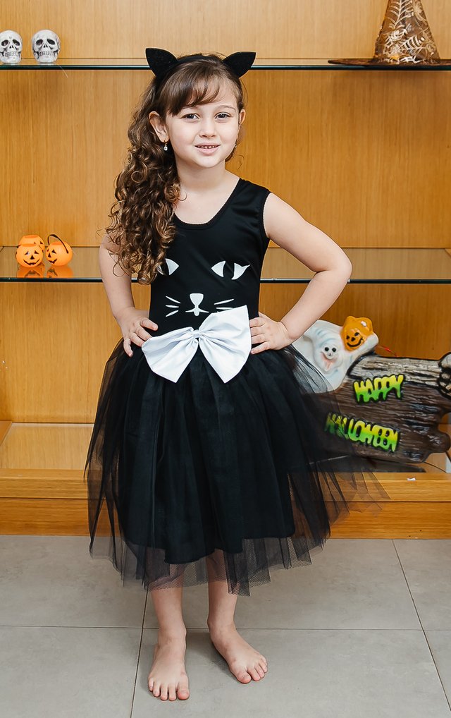 Fantasia Infantil Gatinha Luxo Fantasia Infantil Gatinha Luxo