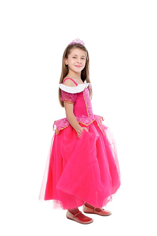 Vestido Infantil Princesa Aurora - Bela Adormecida