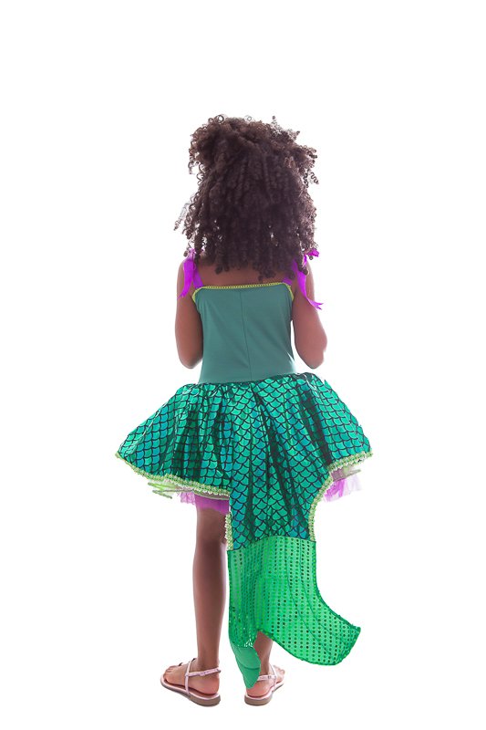 Fantasia Sereia Infantil Ariel Vestido Cosplay Cauda Fotos P