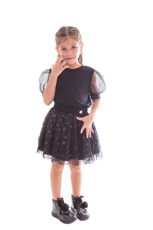 Saia Tutu Star Black Saia Tutu Star Black